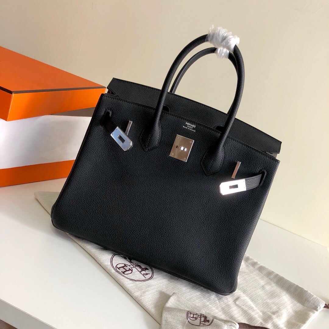 Hermes Birkin 35CM Togo Leather Handbag Black